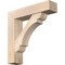 Ekena Millwork Olympic Block Smooth Bracket w/ Offset Brace, Douglas Fir, 7 1/2"W x 32"D x 32"H BKT0806X32X32OLY05SDF - alternate 1